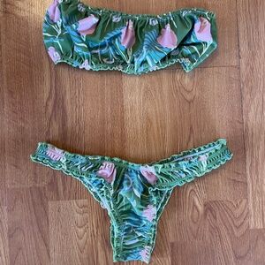 Unworn bandeau bikini (both pieces)